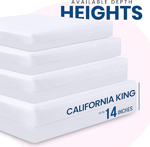 Miniatura 3 de Utopia Bedding Funda de colchón con cremallera prémium (se adapta a colchón de 14 pulgadas, tamaño California King) - Protector de colchón