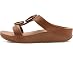 FitFlop Fino Marbled-Stone H-bar Slides - Left View
