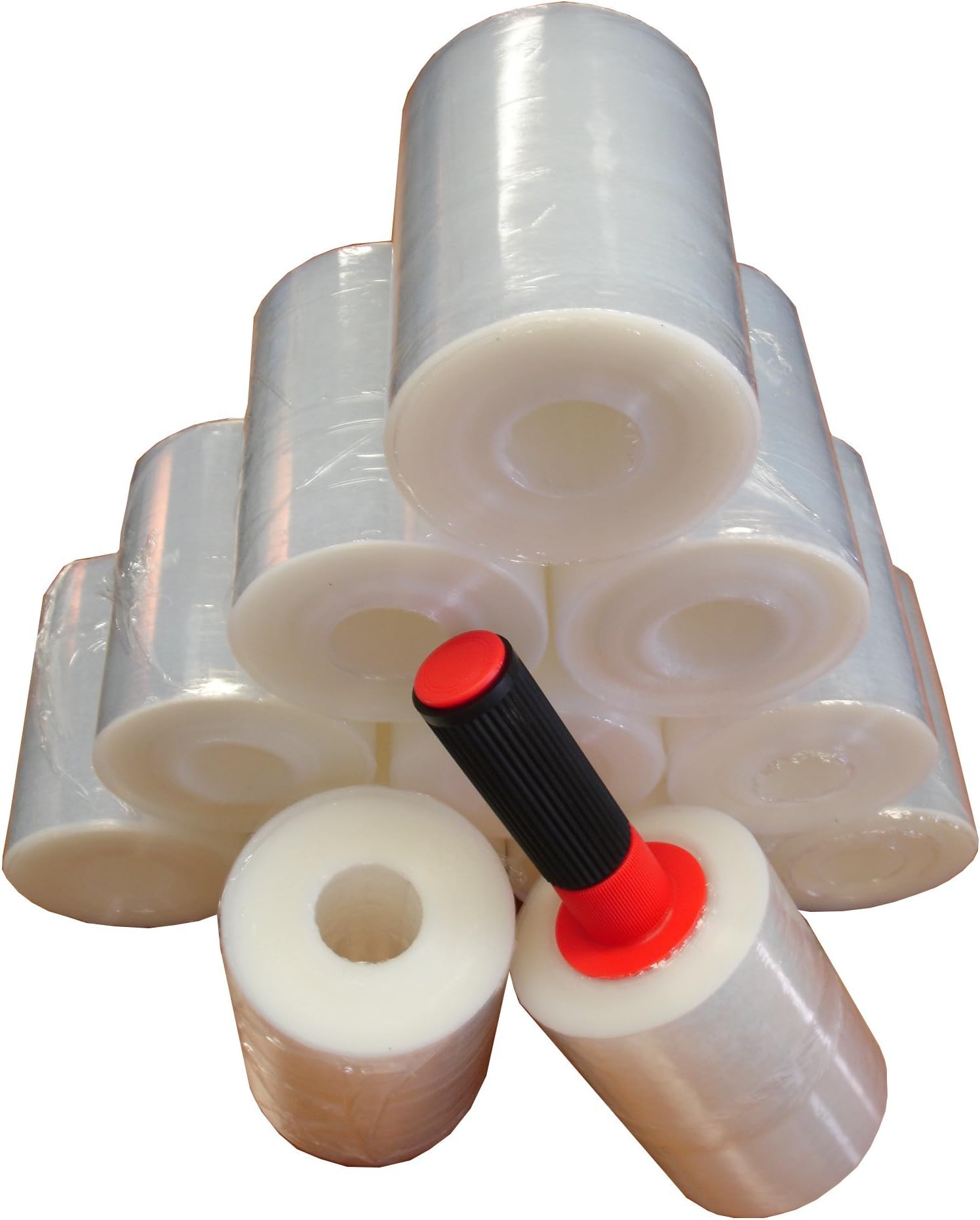Stretch Wrap 5" x 1000' 12 Roll Case with Rotating Dispenser + Free Standard Shipping