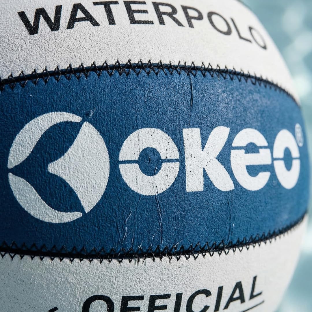 Okeo Pallone pallanuoto, Gomma Ultra Grip, per Allenamenti e Partite, per campionati femminili e under 13 maschile, Durevole e resistente