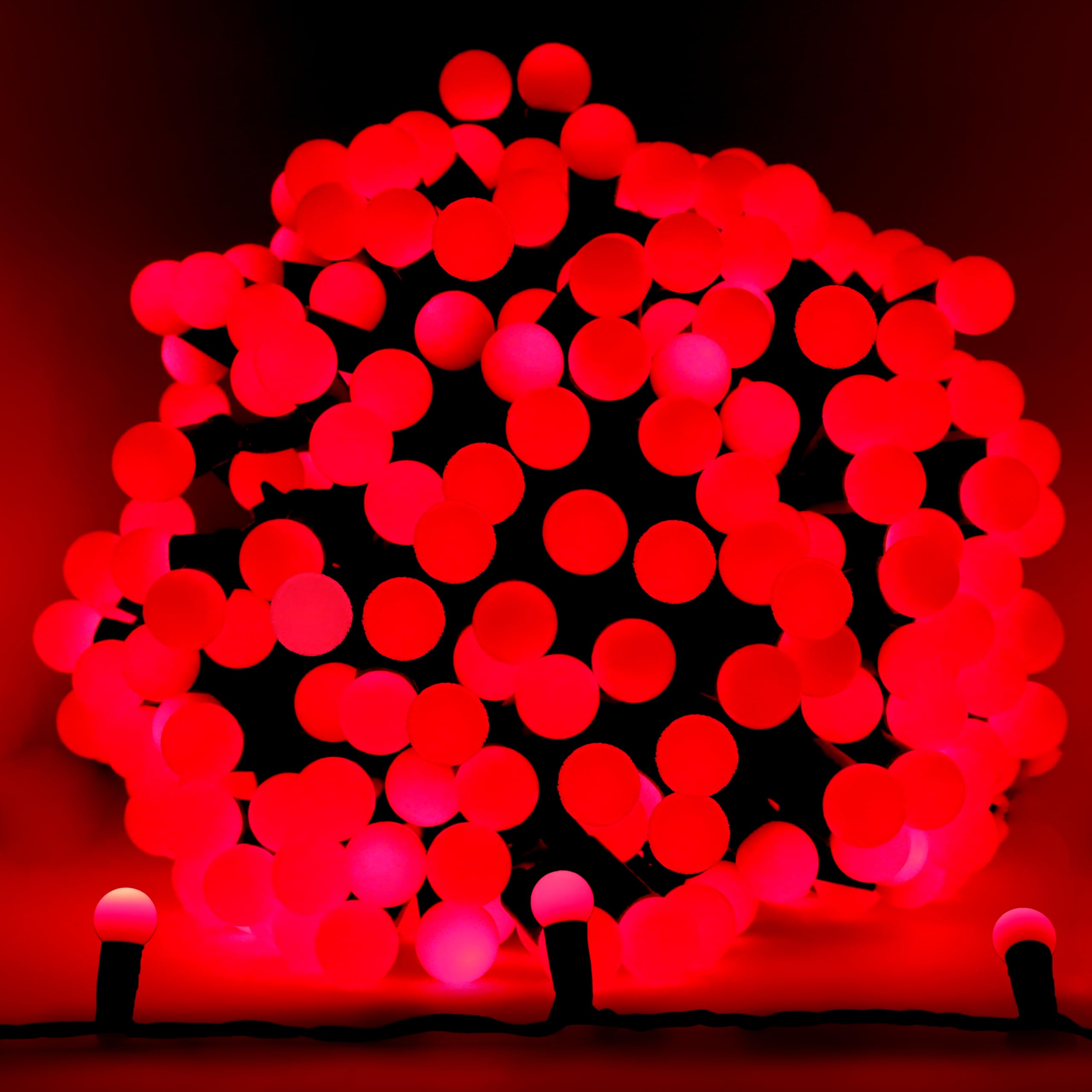 Christmas Concepts® 300 30m/98ft Red LED Berry Lights with 8 Function Controller - Indoor/Outdoor - Energy Efficient A++ - Christmas Lights [Energy Class A]