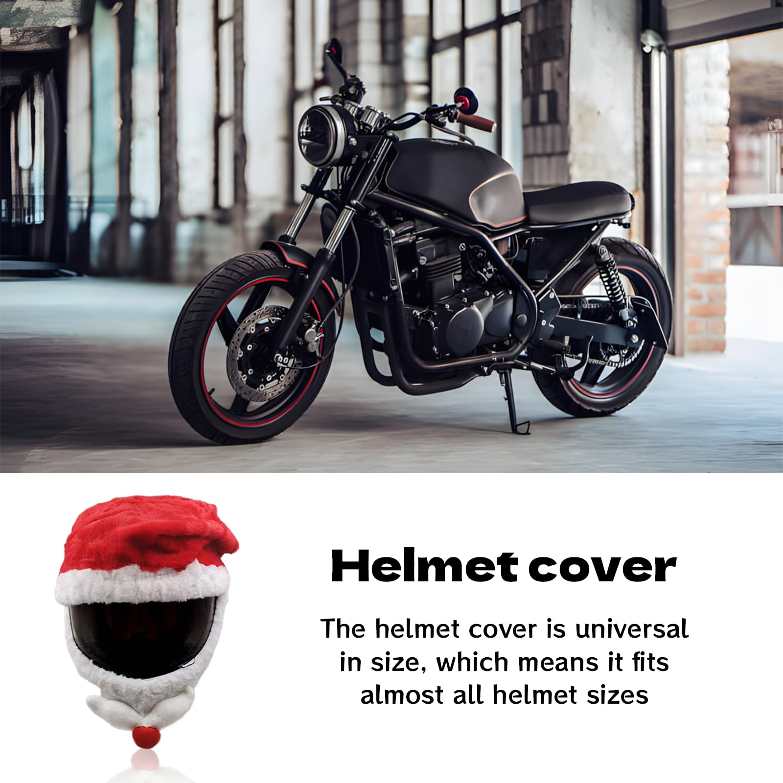 Copricasco Moto Peluche, Accessori per Caschi,Protegge da Polvere, Ammaccature e Graffi (Casco Non Incluso)