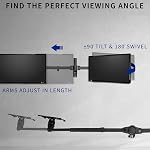 VIVO Premium Dual 21 to 32 inch LCD LED Monitor Wall Mount, Heavy Duty Telescoping Arms, Flush Wall Setup, Fits 2 Screens, Black, MOUNT-TS32B