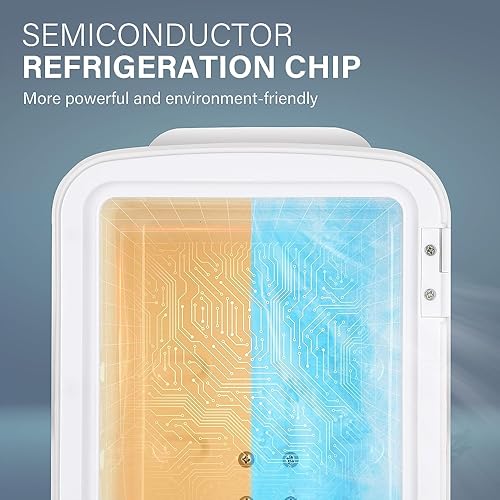 Miniatura 2 de HealSmart Mini refrigerador portátil de 4 litros y 6 latas, refrigeradores compactos 100% sin freón y respetuosos con el medio ambiente para