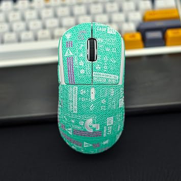 Mouse Grip Tape Full Coverage for Logitech G Pro X Superlight Without Mouse Ark Tinif Blue Full
