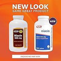 Vista 3 de Niacina 500 mg 1000 comprimidos.