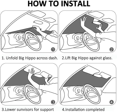 Miniatura 6 de Rutuioy - Parasol para parabrisas de coche, SUV y camión con diseño de mariposa púrpura brillante y rosas florales, plegable, reflector de rayos UV,