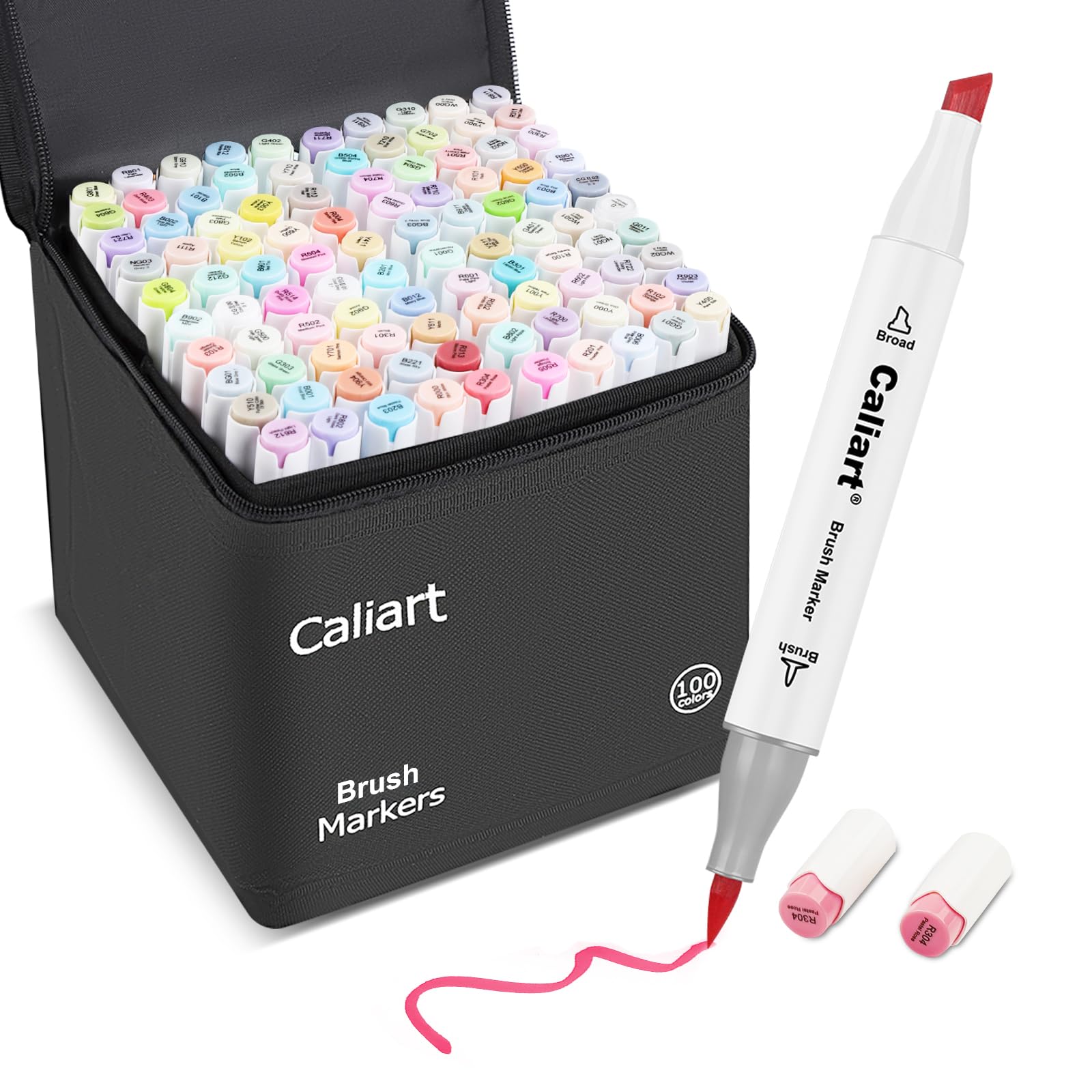 Caliart 100 Colors Pastel Alcohol Markers