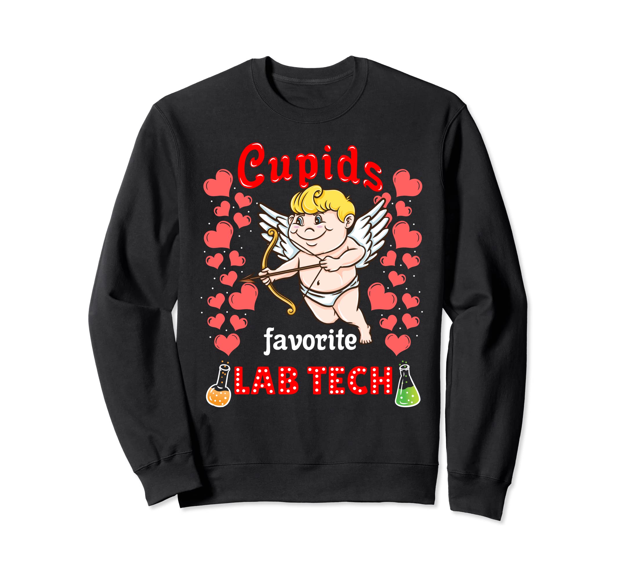 Cupids Favorite Lab Tech Valentines Day Sweatshirt
