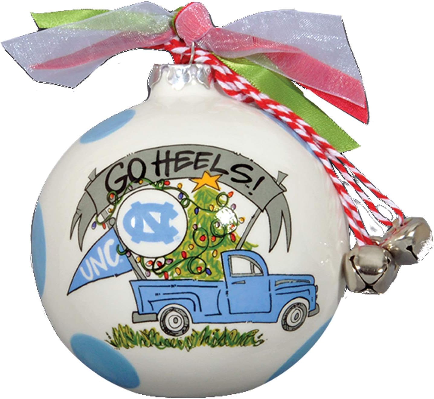 North Carolina Tar Heels Magnolia Lane Go Heels Truck Ceramic Ornament