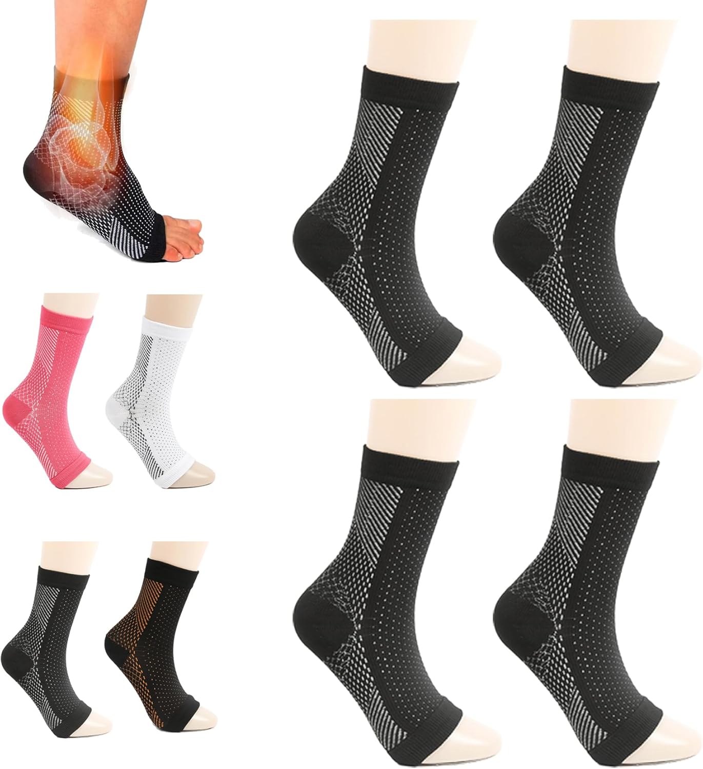 TETGSET Tieberg Orthopaedic Compression Socks, Foot Compression Ankle ...