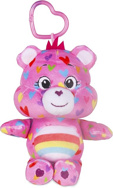 Care Bears 22070 7 inches Mini Plush Dangler-Backpack Toy-Ages 4+ (Assorted)