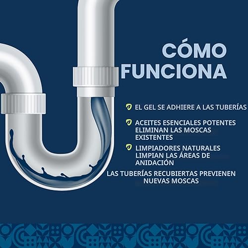 Miniatura 4 de Tratamiento de drenaje de moscas de frutas Eliminador de moscas de drenaje Elimina mosquitos, moscas de alcantarillado y más - Funciona en todos