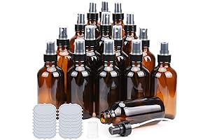 Amber Glass Spray Bottle 4oz Brown Glass Fine Mist Sprayers