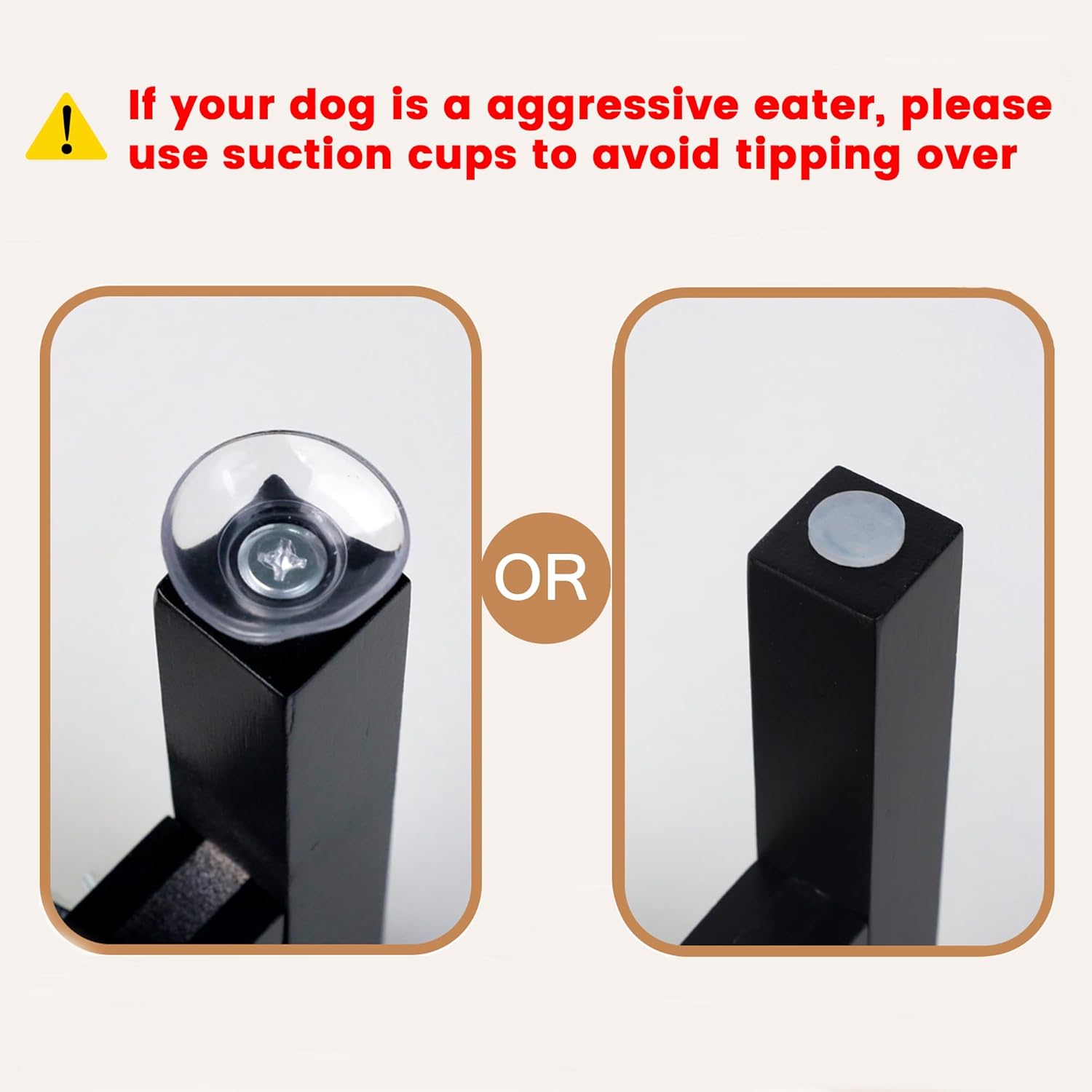 Elevated Dog Bowl Stand,Adjustable Dogs Food Stand for 7”-10” Bowls,Single Cat Water Bowl Holder 10” Tall for Medium Dogs Black