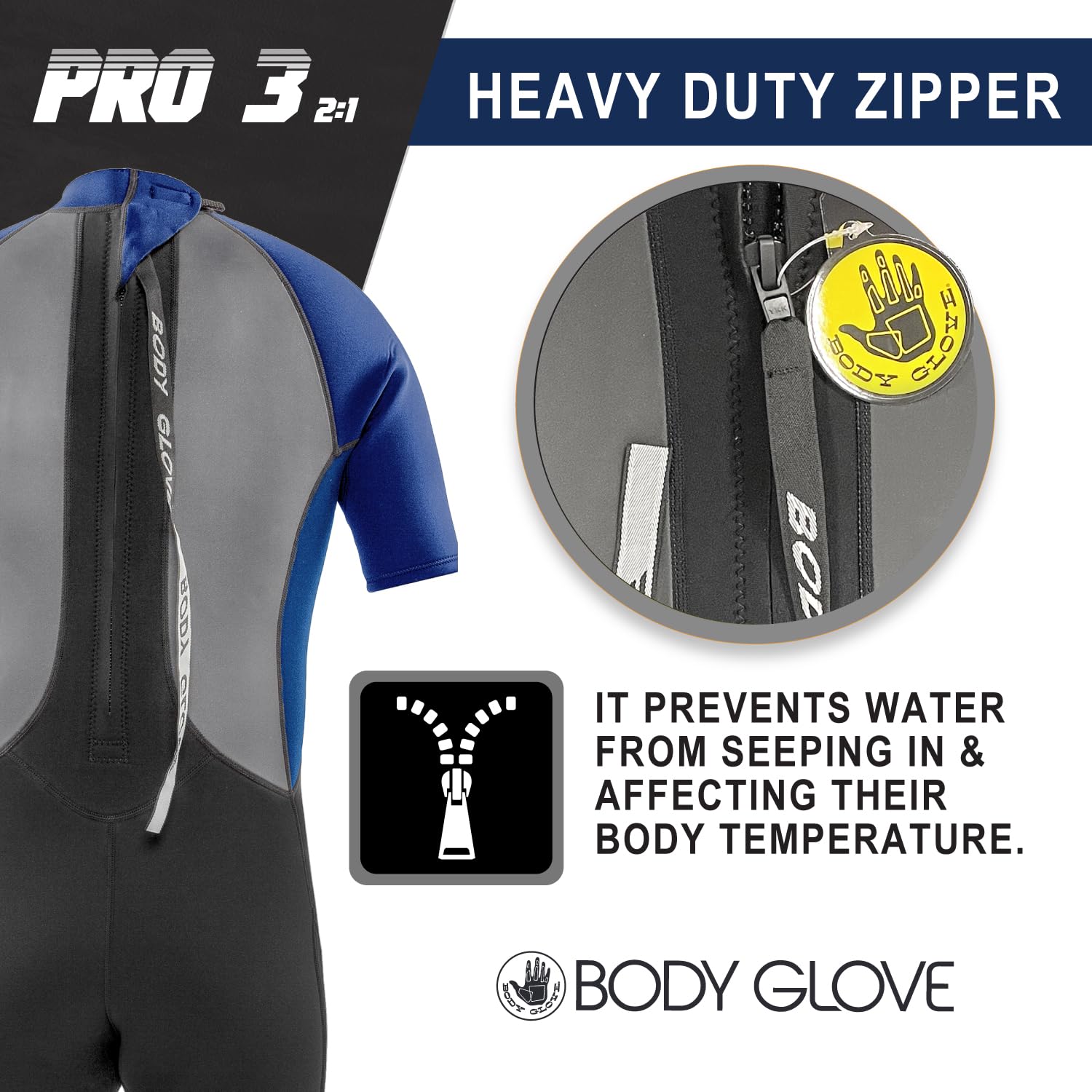 Amazon | Body Glove Pro3 Men Shorty Spring Wetsuit 2.2mm