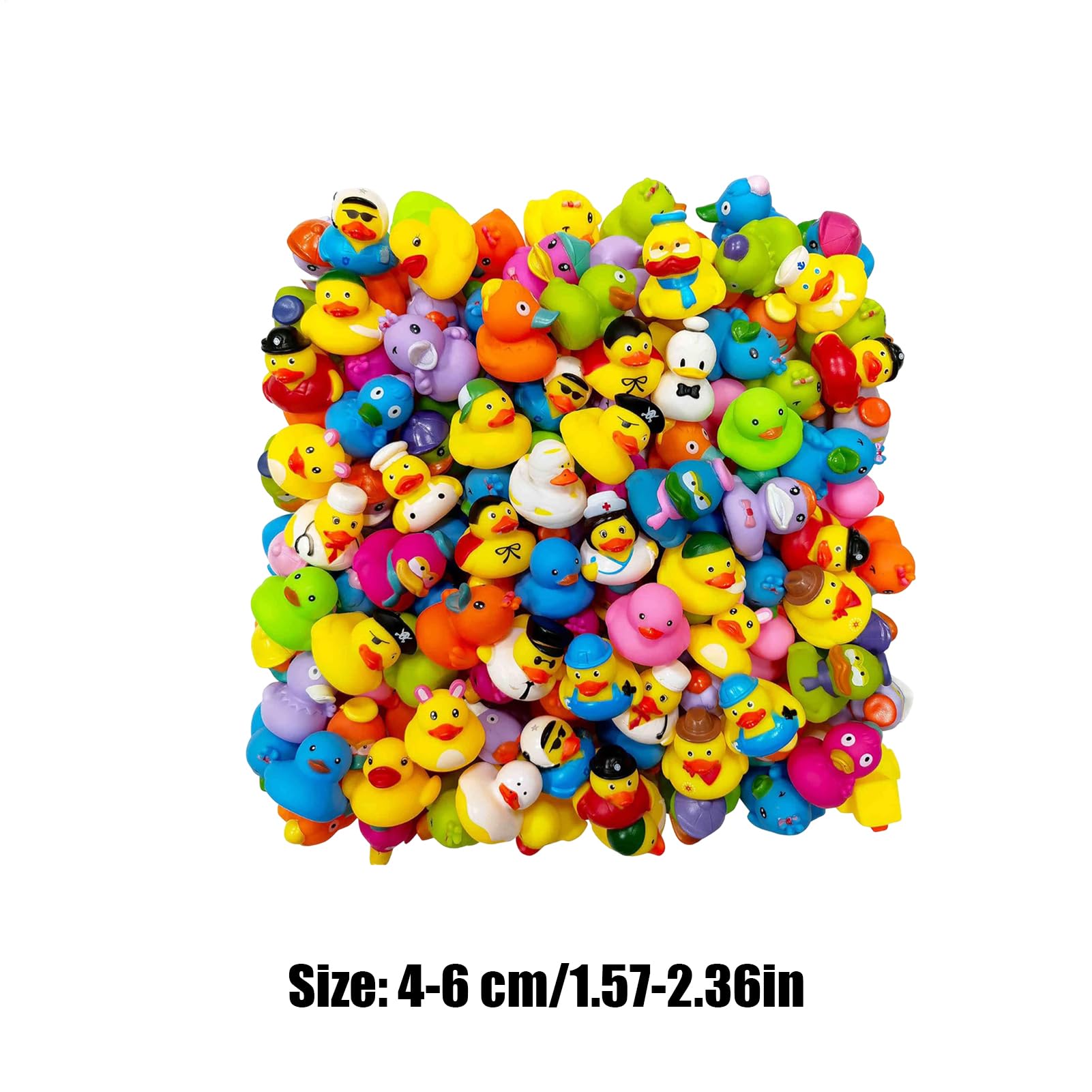 Badeente Set - Schwimmende Badewannen-Kollektion, schönes Schwimmspielzeug | quietschende weiche Wasser-Tierfiguren | Lernsichere Badepartner für Babys, Kinder,