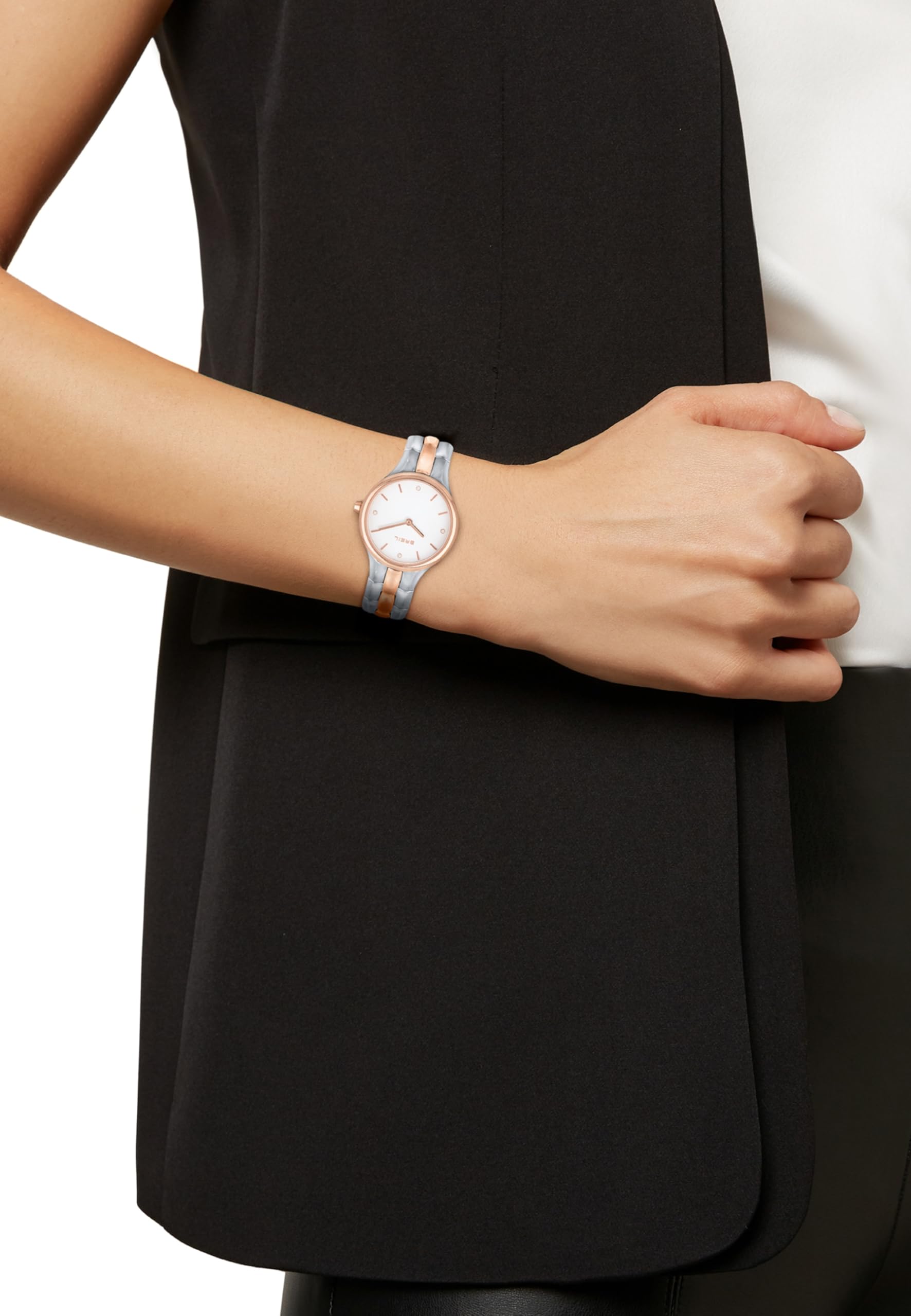 Breil Orologio Donna, Bracciale in Acciaio Colorato, Cassa 29 cm