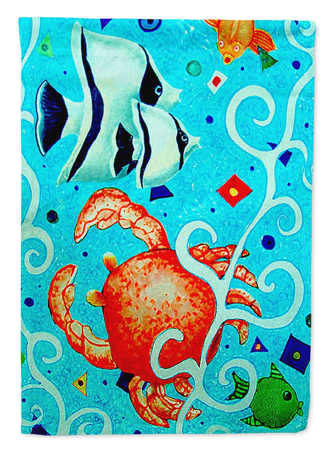 Crabe drapeau multicolore Caroline's Treasures PJC1051GF pour évoquer vos souvenirs de vacances