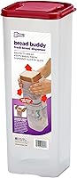 Vista 10 de Buddeez - Panera Bread Buddy, contenedor para guardar pan fresco, dispensador de plástico de pan de sándwich, tapa blanca, 1 unidad