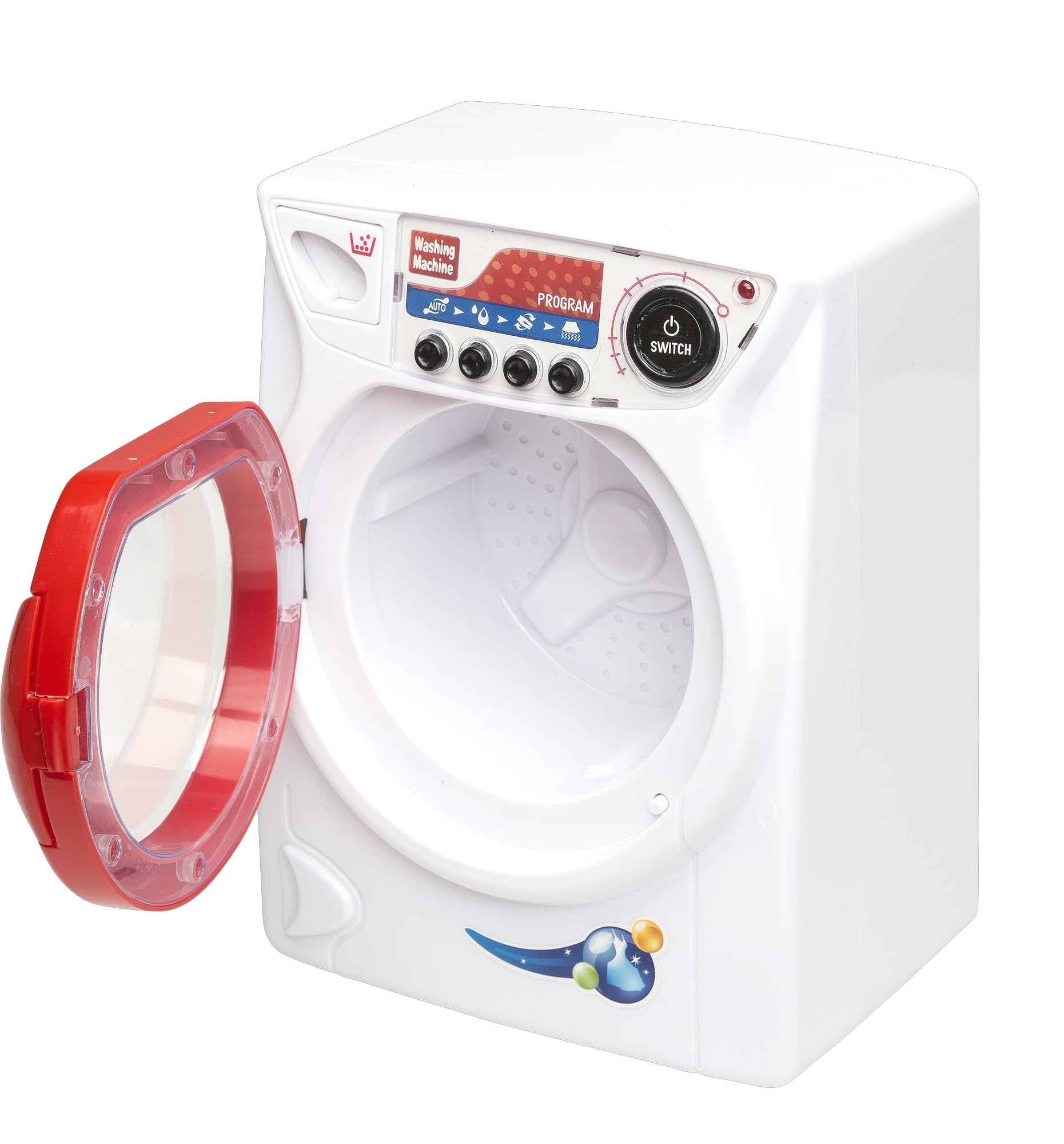 Idena 90377 - Lavastoviglie e Lavatrice con Effetti Luminosi e sonori, Set di Gioco per Bambini con Tante funzioni e Accessori