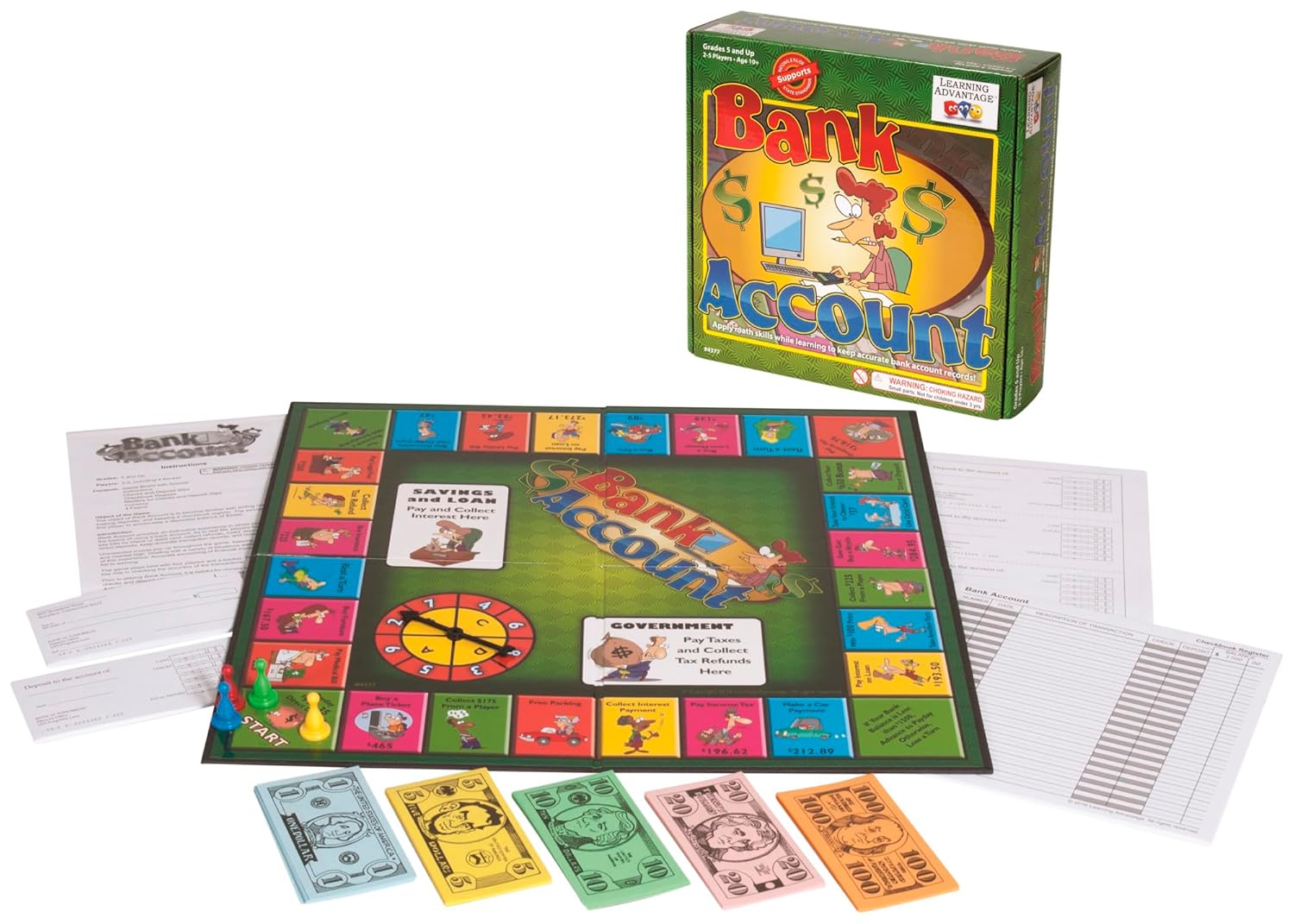 Learning ADVANTAGE-4377 Bank Account Money Game