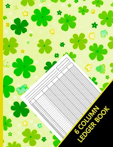 6 COLUMN LEDGER BOOK: Accounting Ledger Book for Small Business, Simple &amp; Easy Income and Expense Tracking, Use and Small Business, 8.5 x 11 inches, 120 Pages.