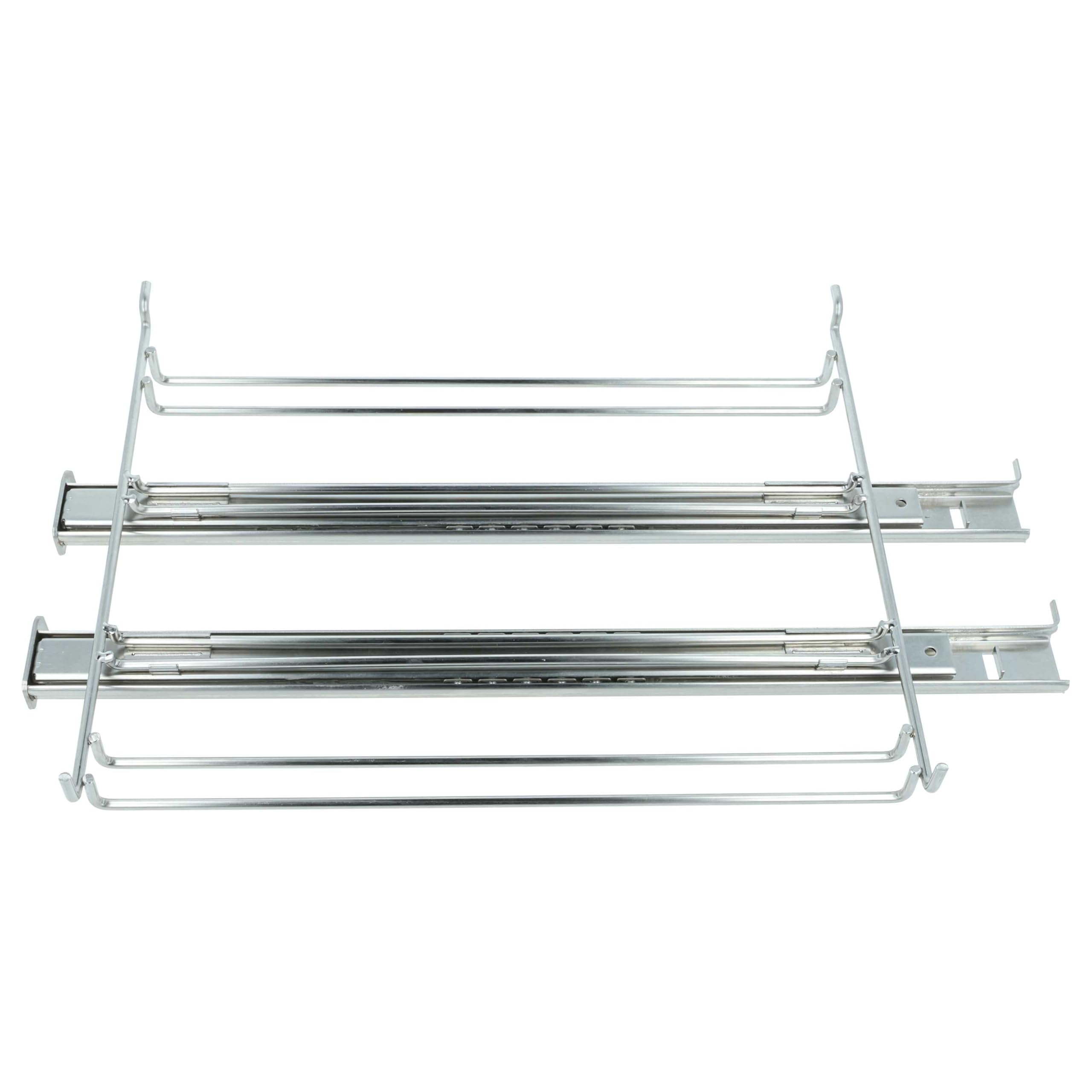 vhbw Teleskopowy wysuw zamienny do Gorenje 640248 | AC103 do piekarników - 2 pary szyn, lewa i prawa, 23,5 x 27,5 x 3,5 cm
