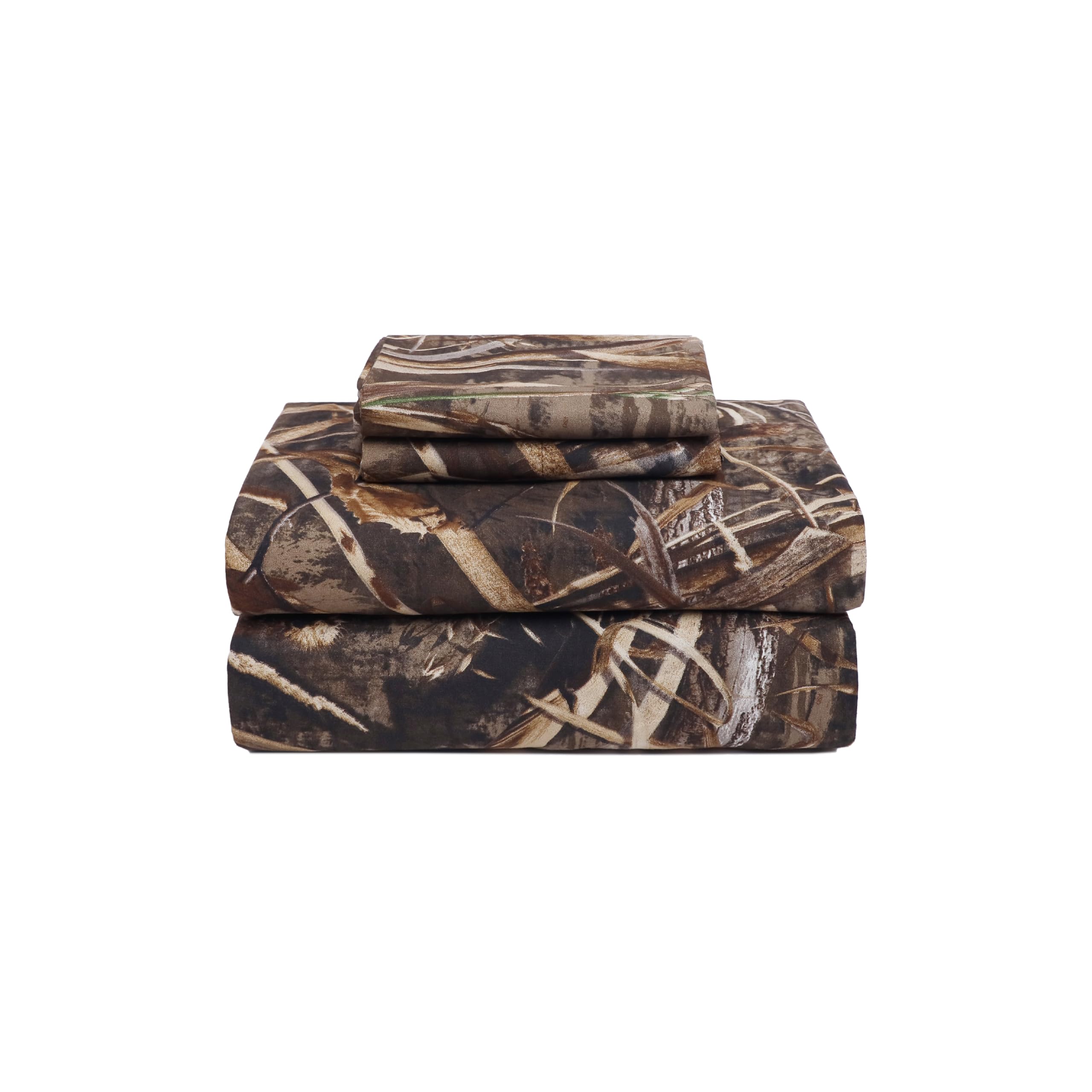 Visi-One Realtree Max-5 Camouflage Bed Sheets - 3 Piece Camo Bedding Twin - Premium Polycotton Super Soft Hunting Sheet Set - Machine Washable Outdoor Bedding Set (Twin Size)