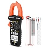 BT-7200B TRMS 6000 Counts Clamp Multimeter, Digital Clamp-on Ammeter for AC/DC Current Voltage Resistance Capacitor Frequency Continuity Temperature NCV