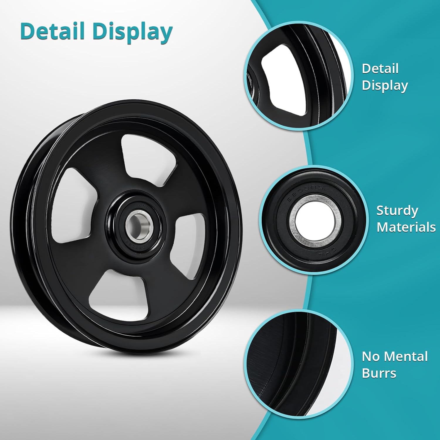 136-5404 Idler Pulley Compatible with Ex-Mark to-ro Z Master Ti-tan HD - Replaces 114-5895 126-9189 116-4670 Deck Pulley (Heavy-Duty)