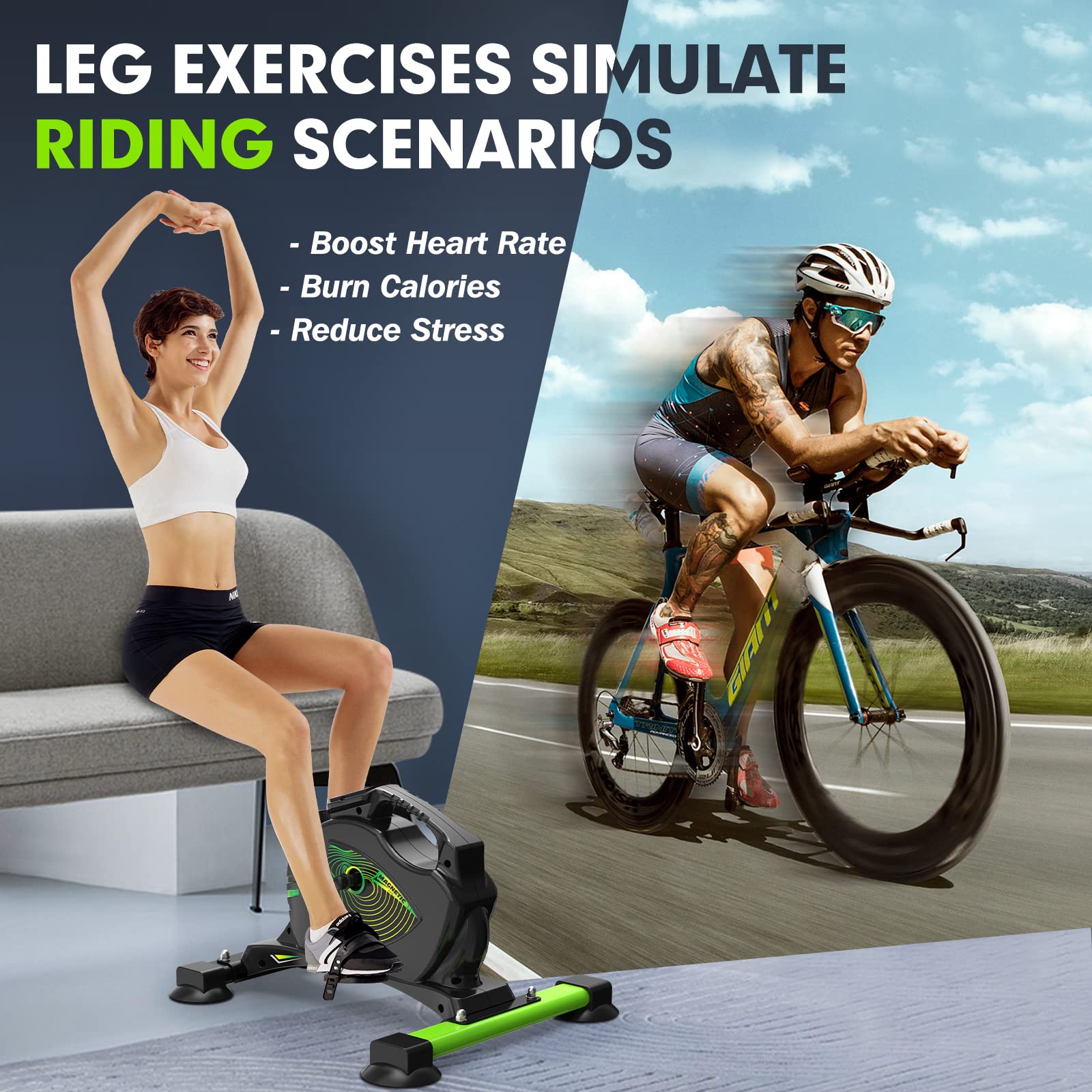 Amazon.co.jp: VANGONA Under Desk Bike Pedal Exerciser