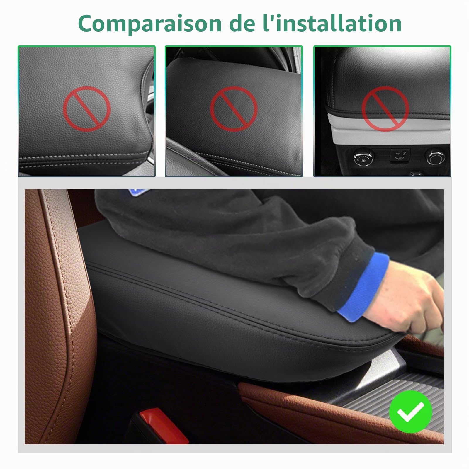 GAFAT Compatible avec Skoda Kodiaq ii 2024 2025 2026 Housse d'Accoudoir Central, Kodiaq 2 RS/Sportline Console Centrale Accoudoir Kodiaq 2025 Protection Microfibre Cuir PU, Kodiaq 2 Accessoires
