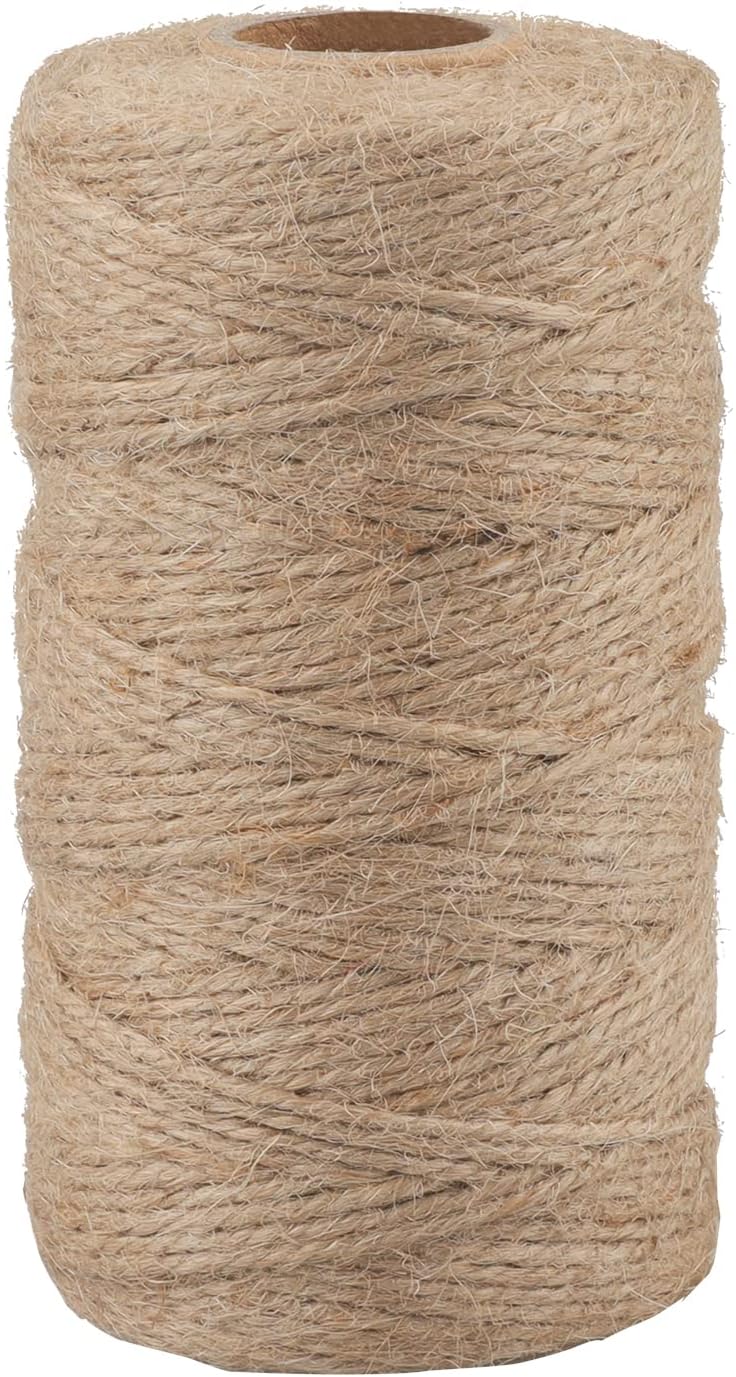 tenn well 2mm Jute Garden String, 300m Long Natural Jute Twine String ...