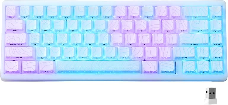 لوحة مفاتيح لاسلكية HITIME x XVX M67 بنسبة 60%، لوحة مفاتيح ألعاب طبوغرافية QMK/VIA، لوحة مفاتيح ميكانيكية Thocky Creamy ثلاثية الأوضاع، حامل حشية قابل للتبديل السريع RGB IMD Tech لنظامي التشغيل Windows/MacJadeStone