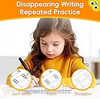 Vista 4 de Large Magic Grooved Writing Practice for Kids 3-5, Grooved Writing Books Ages 6-8, Magic Book Handwriting Practice for Kids 5-7, Preschool Workbook