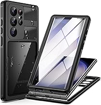 Cover for Samsung Galaxy S23 Ultra Waterproof, IP68 Waterproof and 360 Degree Protection Case Underwater Shockproof Rugged Full Body with Screen Protector for S23 Ultra 6.8 inches, Black