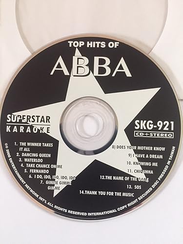 ABBA Greatest Hits Karaoke CD+G Superstar Sound Tracks