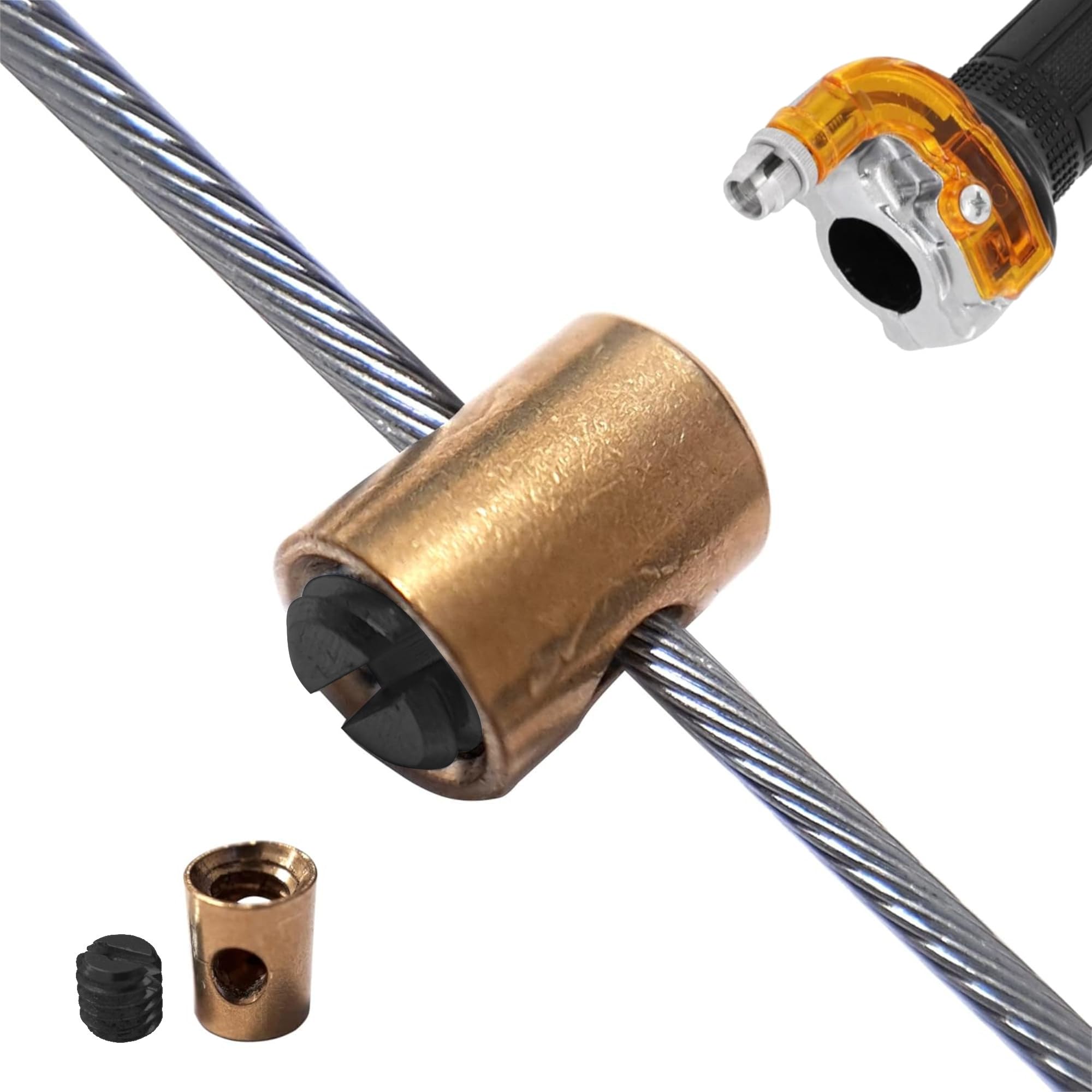 CAVO A GAS Vanez Cavo Bowden Set Cavi Custodia Esterna Nera - Foto 4