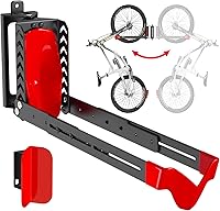 Vista 1 de Soporte de pared giratorio para bicicleta, ganchos para bicicletas para garaje, soporte vertical para bicicletas que ahorra espacio, soporta hasta