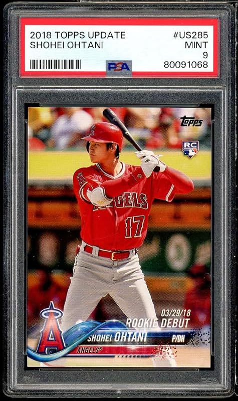Shohei Ohtani Rookie Card 2018 Topps Update #US285 PSA 9