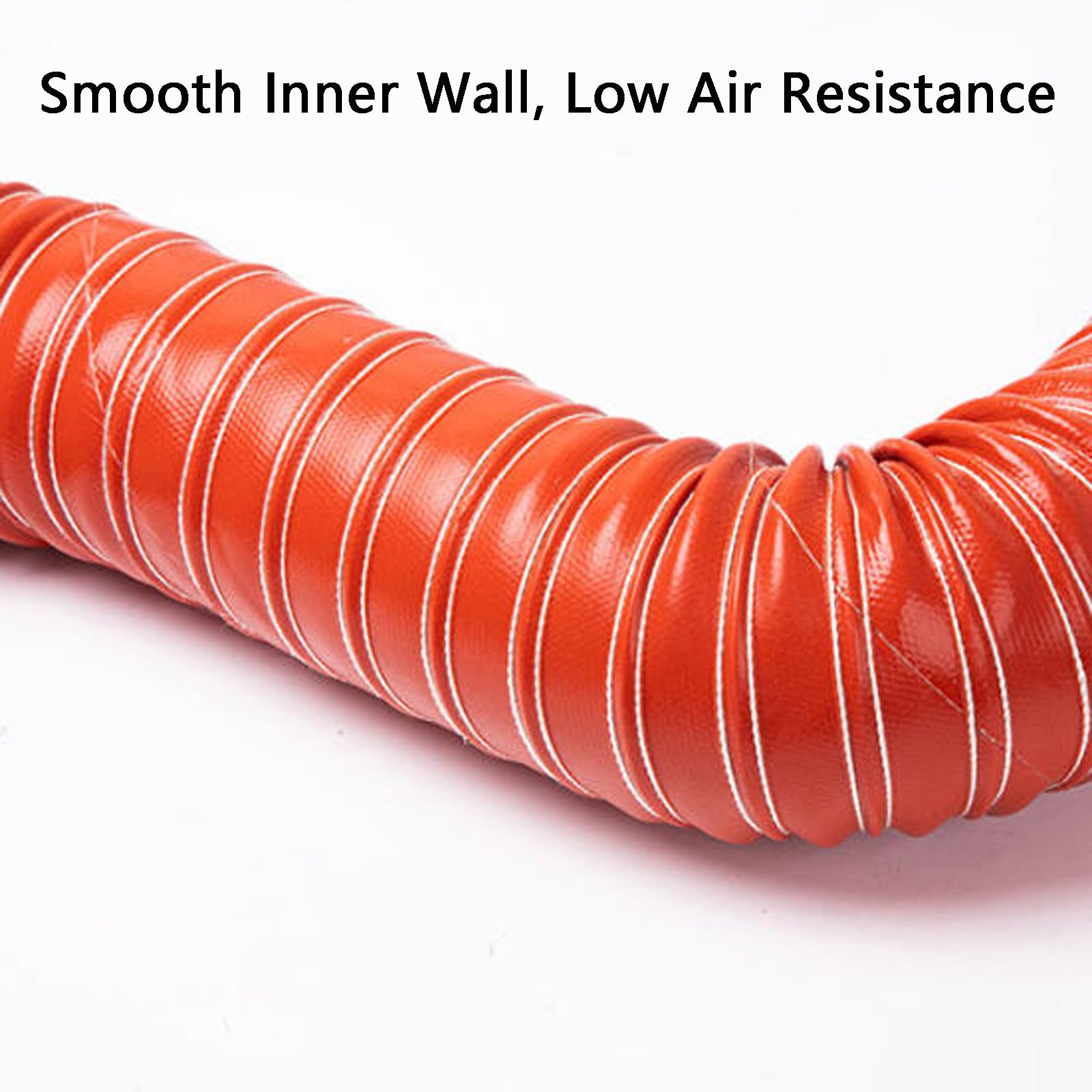 Manguera ExtraccióN Flexible​,Tubo Salida Gases Calentador,Tubo Flexible Campana Extractora,Tubo Extractor De Aire Acondicionado,Conducto De Aire De Silicona Resistente Al Calors