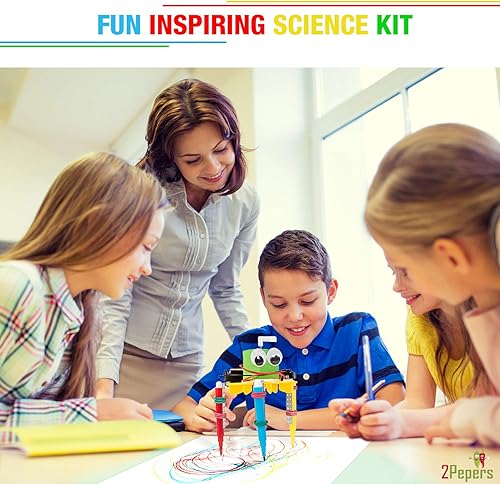Miniatura 6 de 2Pepers Kits de ciencia robótica de motor eléctrico para niños (4 en 1), kits de experimentos científicos para niños, kit de robótica educativa de