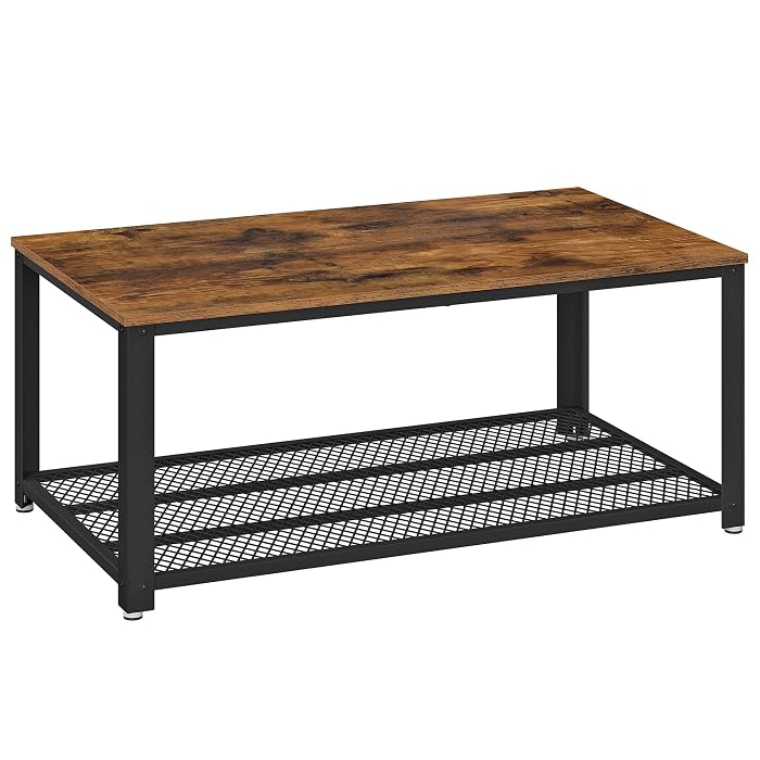 Buy VASAGLE Coffee Table for Living Room, 2Tier Cocktail Table, Center