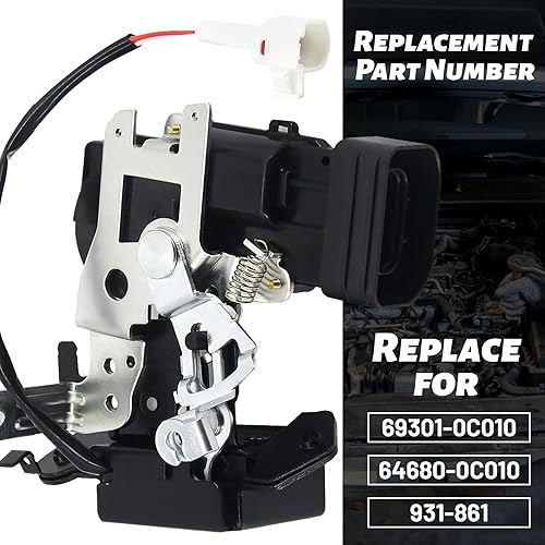 Miniatura 2 de Endxedo Conjunto de bloqueo de la puerta trasera de la puerta trasera del portón trasero compatible con Toyota Sequoia 2001-2007 Sustituye a