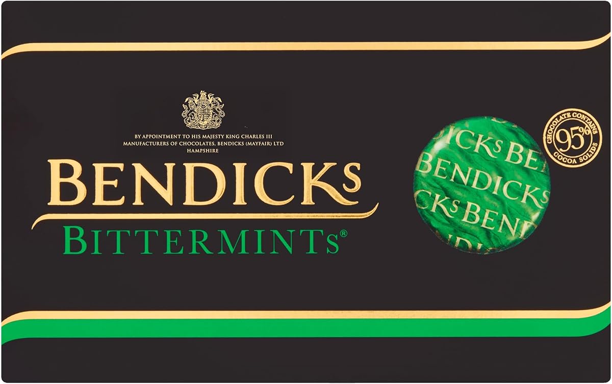 Bendicks Dark Chocolate Coated Bittermints, Double the Indulgence of Bittermints, Kosher & Vegan Friendly, 400 g (Pack of 1)