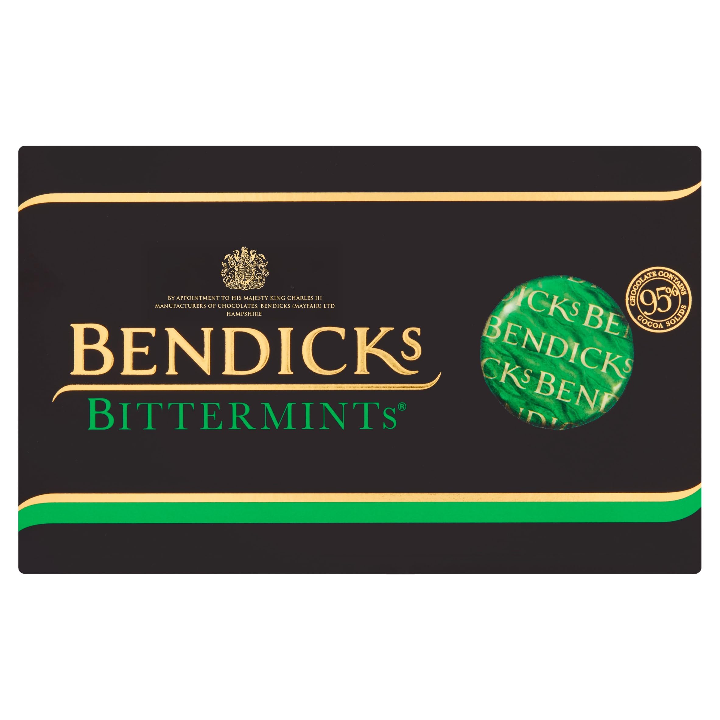 Bendicks Dark Chocolate Coated Bittermints, Double the Indulgence of Bittermints, Kosher & Vegan Friendly, 400 g (Pack of 1)