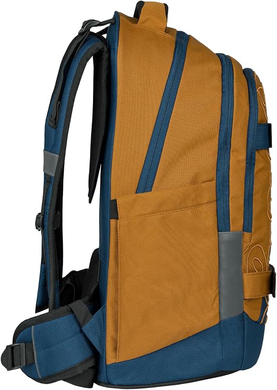 Baagl School Backpack for Boys Girls Teenagers - Skate Max - Skateboard Backpack - Children's Backpack with Laptop Compartment and Chest Strap for School Secondary School Middle School 30 L (Duo)