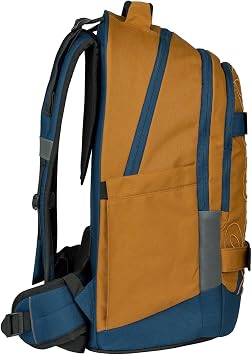 Baagl School Backpack for Boys Girls Teenagers - Skate Max - Skateboard Backpack - Children's Backpack with Laptop Compartment and Chest Strap for School Secondary School Middle School 30 L (Duo)