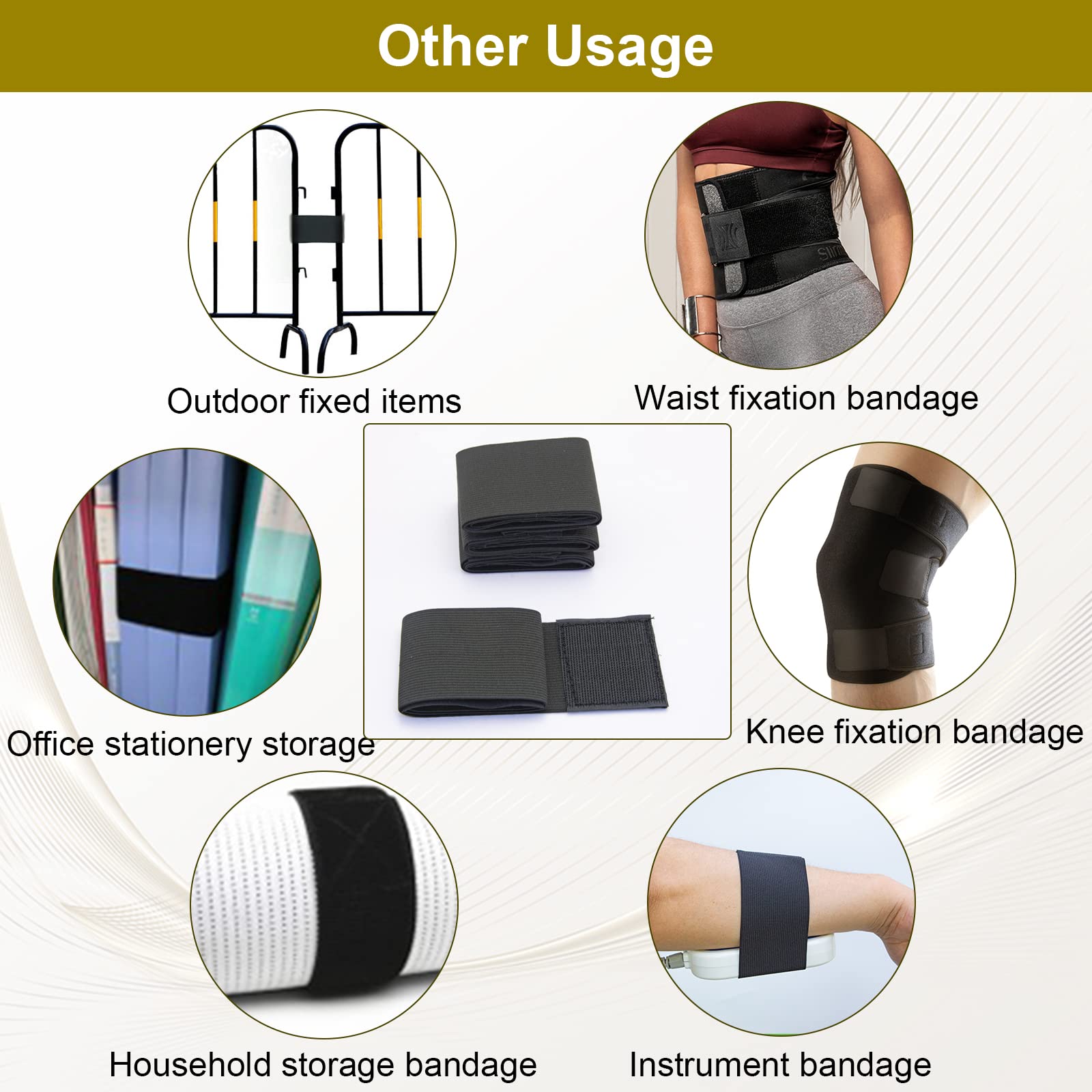 Elitzia Elastic Straps Bands for Beauty Device Bandage Bands Belt for Pads Body Straps Wraps for Slimming Fat Loss Beauty Machine High-Density Nylon Blend Spare Parts — Amazon image 8